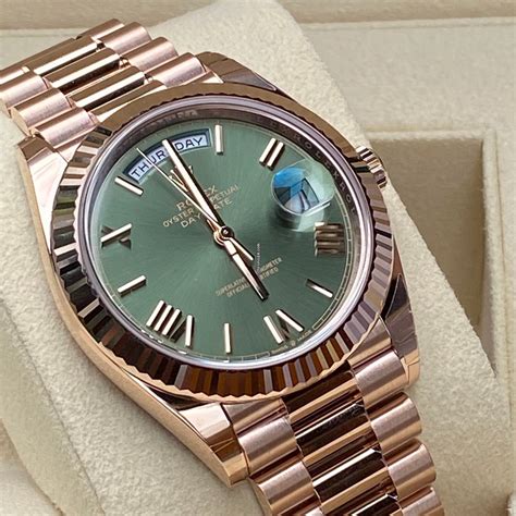 green rolex daydate